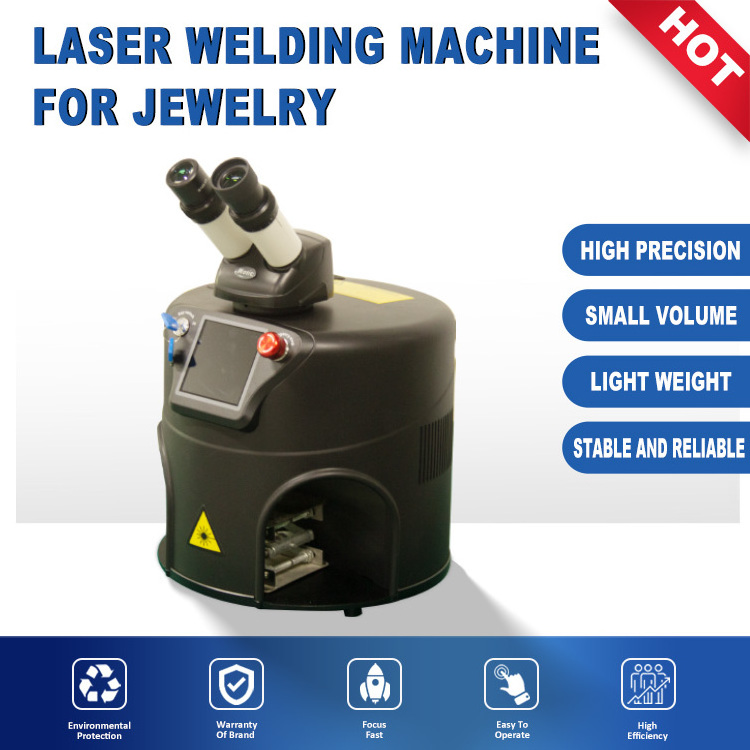 40W Gold Silver Platinum Jewelry Spot Welder  Fiber Small Laser Welding Machine for sale