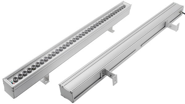 48W 96W DMX Facade Light RGB RGBW Outdoor LED Linear Wall Washer Light For Building Outline Waterproof Lighting