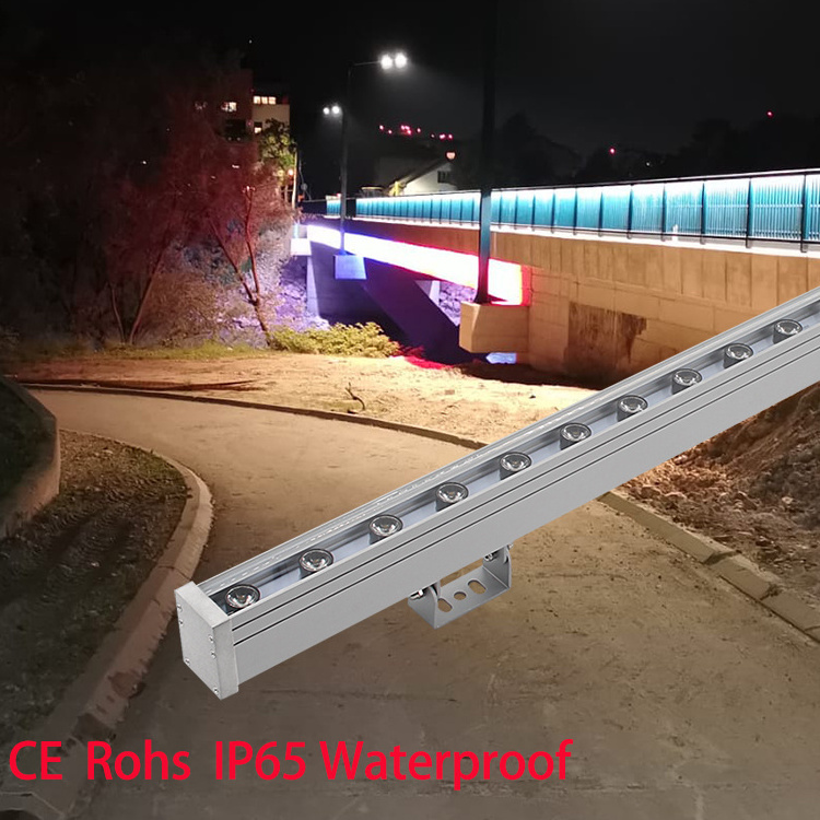 floor light outside IP65 waterproof DMX 12*4in1 rgbw led wall washer bar 1000mm  lighting