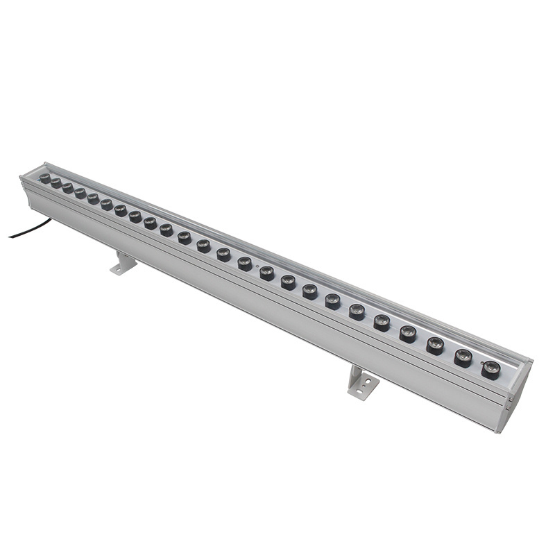 48W 96W DMX Facade Light RGB RGBW Outdoor LED Linear Wall Washer Light For Building Outline Waterproof Lighting