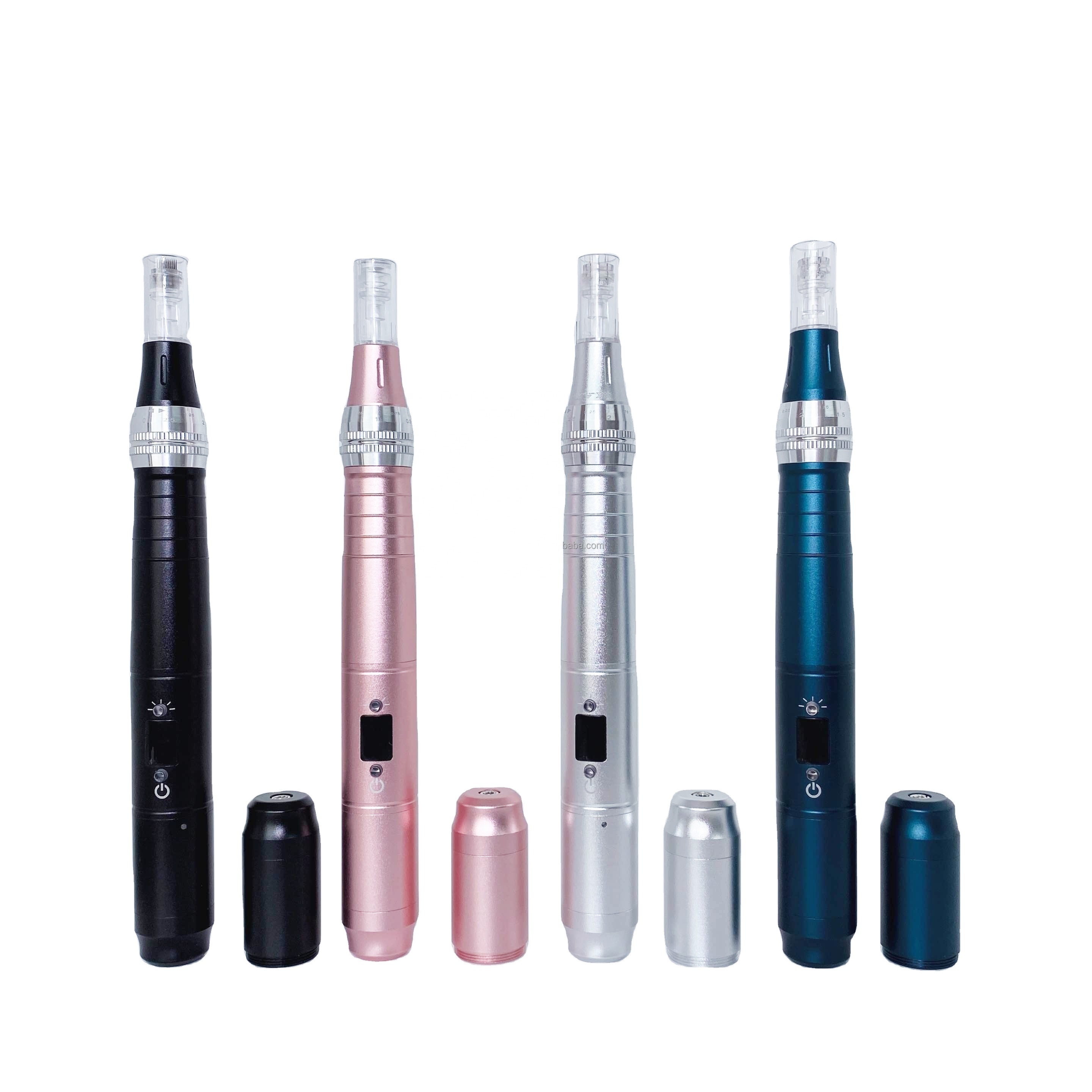 LED lights microneedling pen professional derma needle with 2 battery 500mah nano derma pen