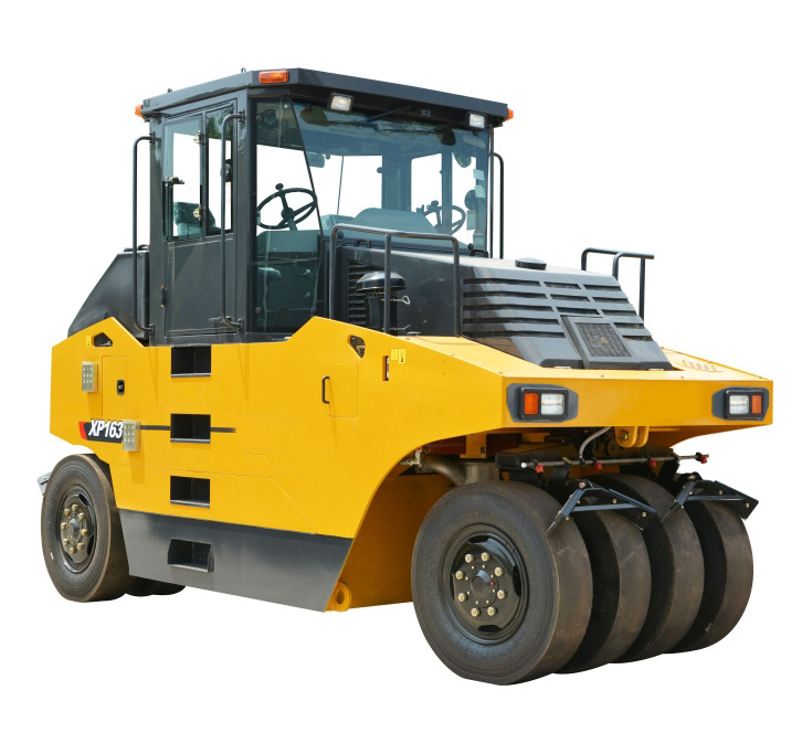 High performance 16 ton self-propelled static tire compactor road roller xp163 price for sale