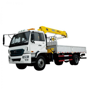 Chinese brand SQ5SK2Q truck mounted crane 5 ton low bed truck with crane