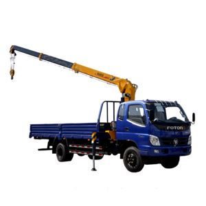 Popular SQ4SK2Q telescopic 4 ton small trailer truck mounted crane with basket for sale