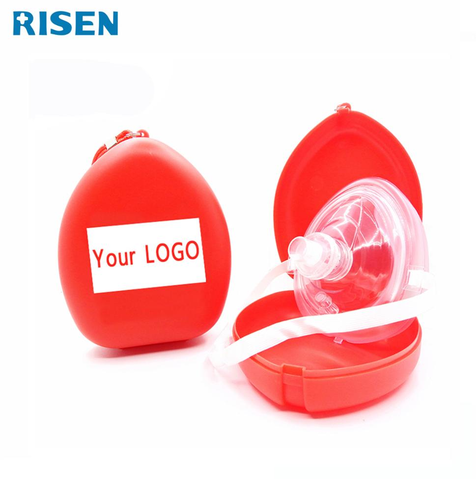 OEM Wholesale Training Medical CPR Pocket Face Mask KIt with Keychain disposable resuscitator breathing mask