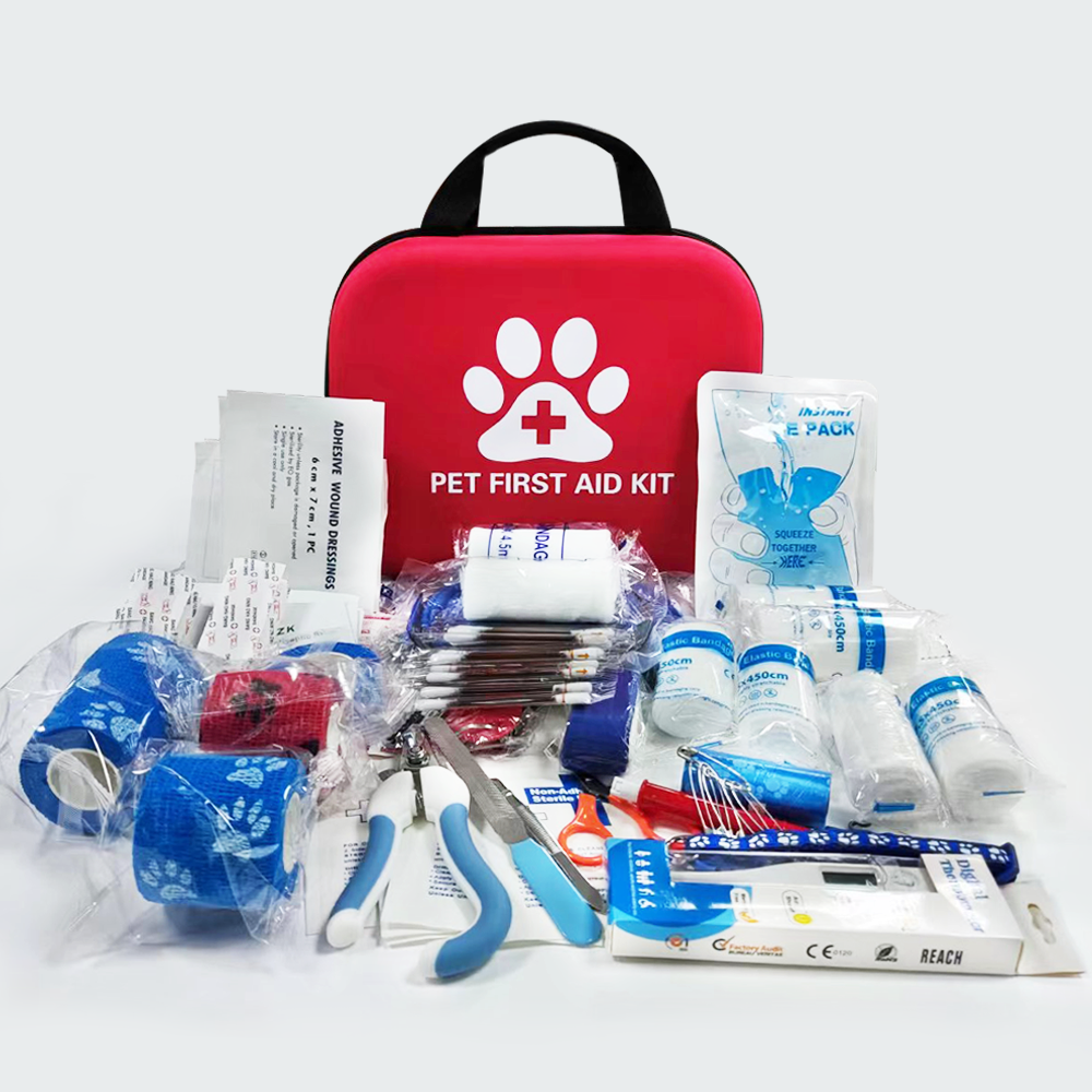 Portable EVA Waterproof Emergency Dog Cat Pet First Aid Bag Kit For Outdoor Travel Camping With Medical Supplies Wholesale