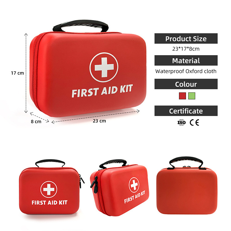 Supplies outdoor medical first aid kit box children home survival waterproof eva first aid kit in hiking with bags and pouches