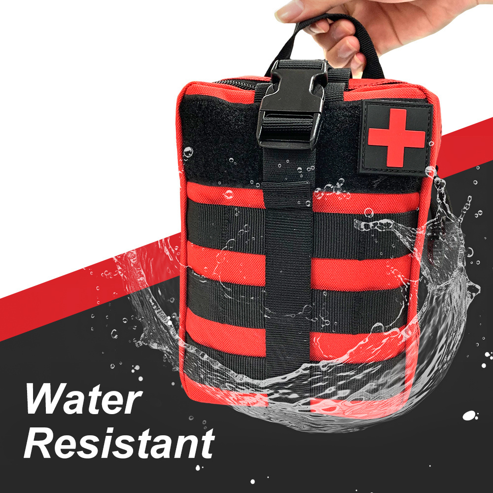 Risenmed manufacture custom emergency medical treat survival kit backpack with food in metal tin bulk