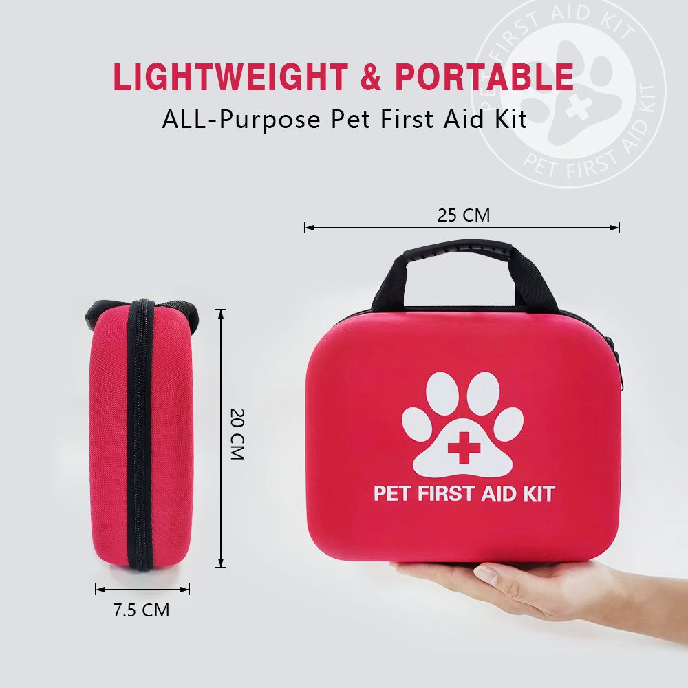 Portable EVA Waterproof Emergency Dog Cat Pet First Aid Bag Kit For Outdoor Travel Camping With Medical Supplies Wholesale