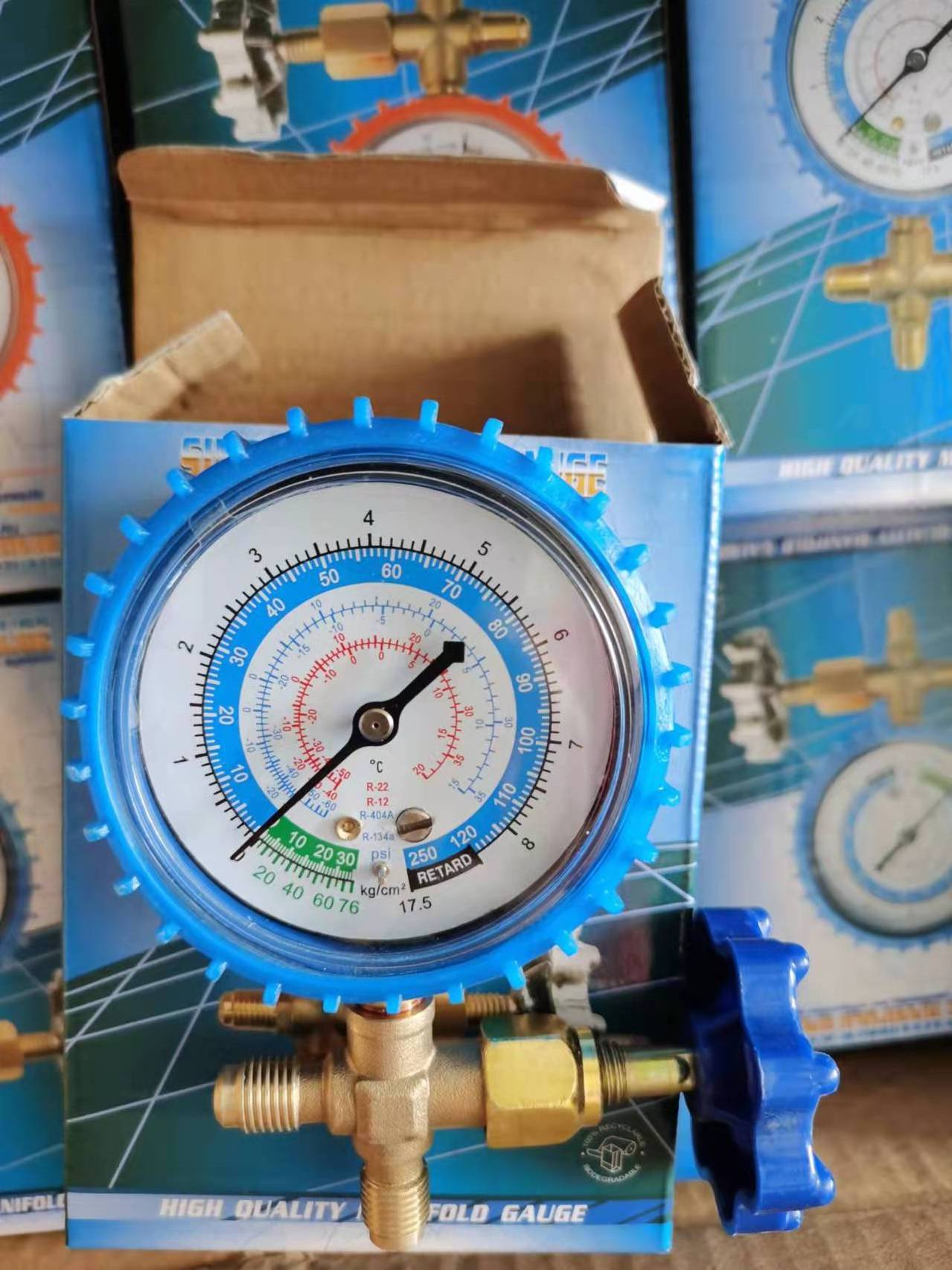 Refrigeration parts Single pressure Gauge CT-466 r22 r134a Manifold single gauge