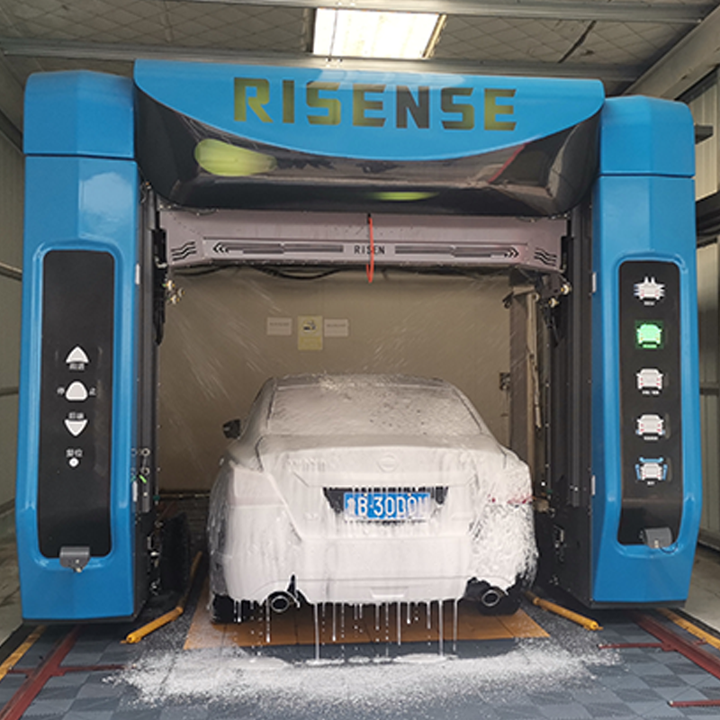 Risense double arm high pressure touch free no contact touchless automatic car wash 2022 without brush