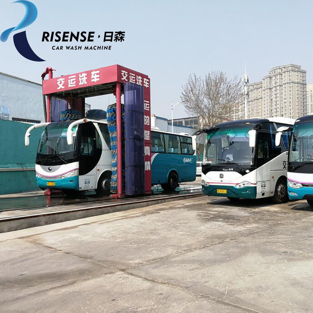 Risense full automatic eProfessional used truck wash equipment for sale with 3 nylon brushes