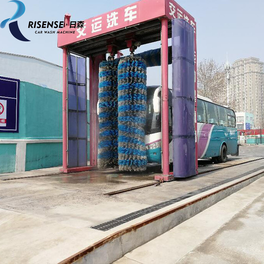 Risense brush washing automatic mobile car wash truck for sale for wash bus system for sale