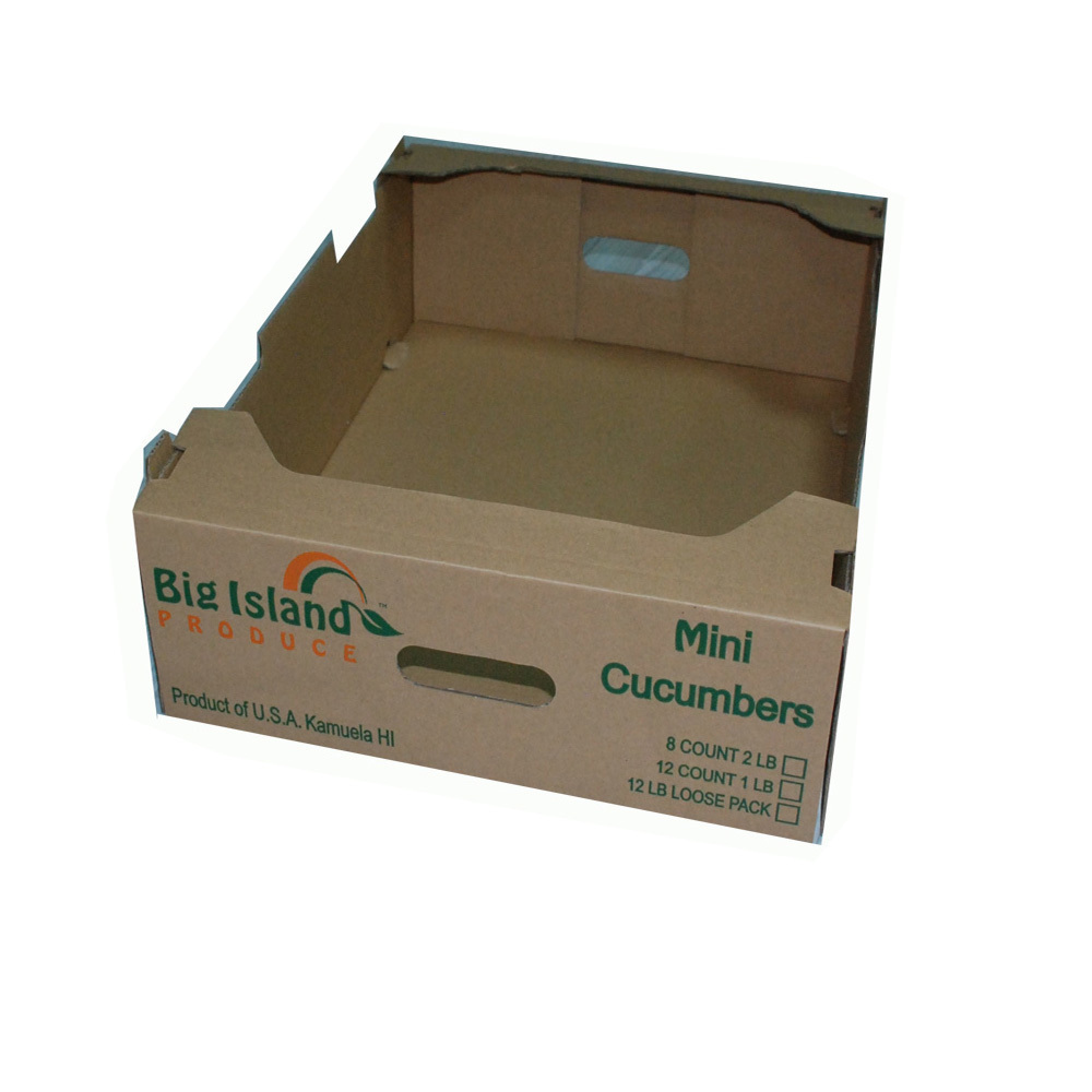 High Quality Vegetable Fruit Tomato Packing Corrugated Carton tomato box