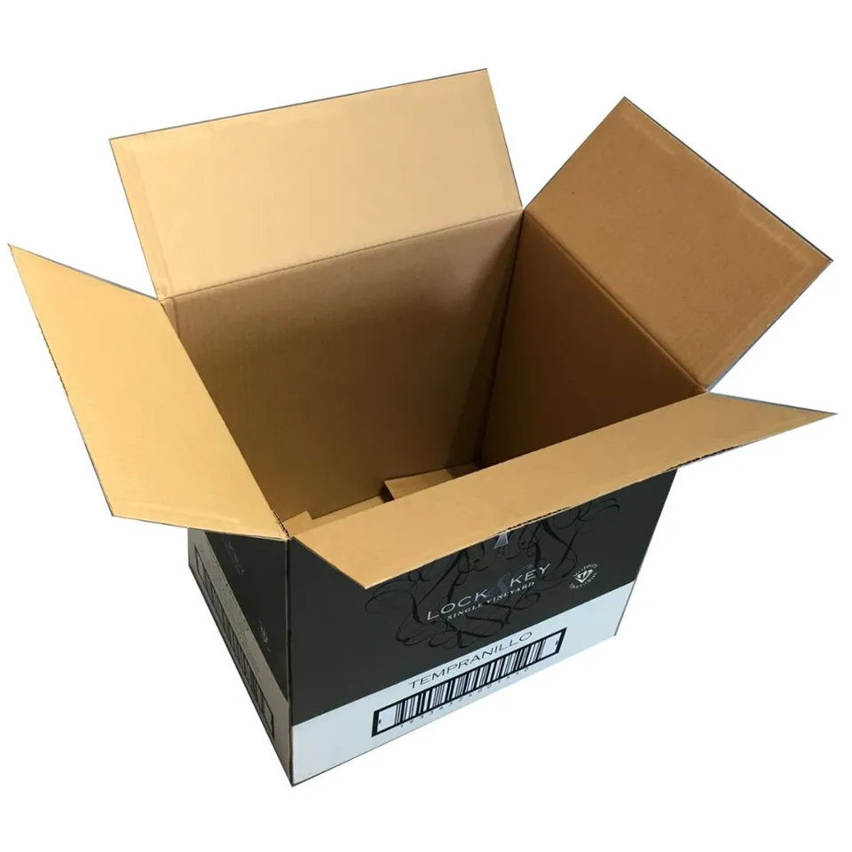 High Quality Corrugated Cardboard Box Packaging Wine Shipping Box Recyclable Carton Shipping Moving Boxes