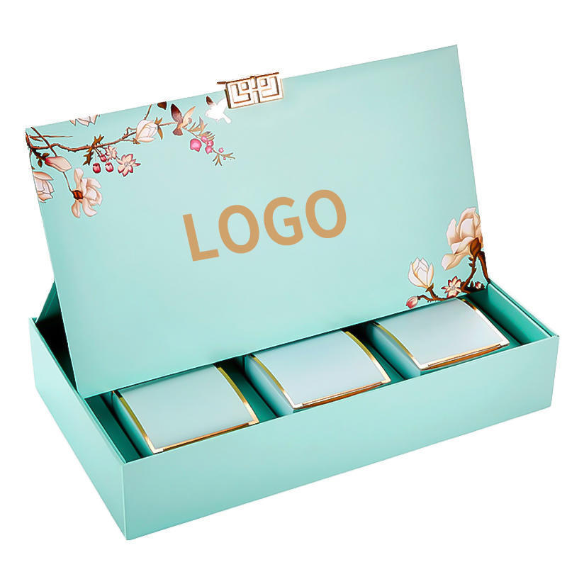 High Quality Luxury Custom Logo Biscuit Moon Cake Box Printing Paper Mooncake Packaging Box for gift