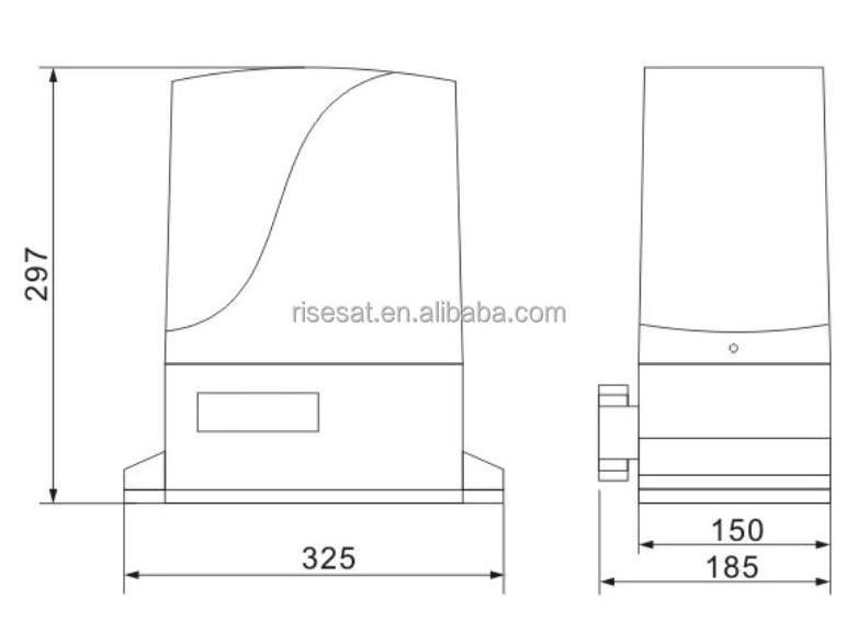 Sliding Gate Opener Kit gate weight 500kg/1000kg/1500kg Electric Hardware Driveway Risesat RS-SG01A