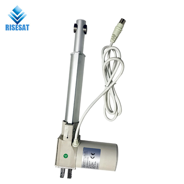 RISESAT quiet 6000N linear actuator for hospital medical beds with remote and foot switch CPR quick release 50-1000mm stroke