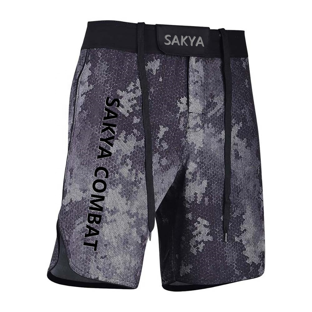 MMA Shorts Kick Boxing Shorts Custom Fight Snake Flag Blank Board MMA Shorts Wholesale