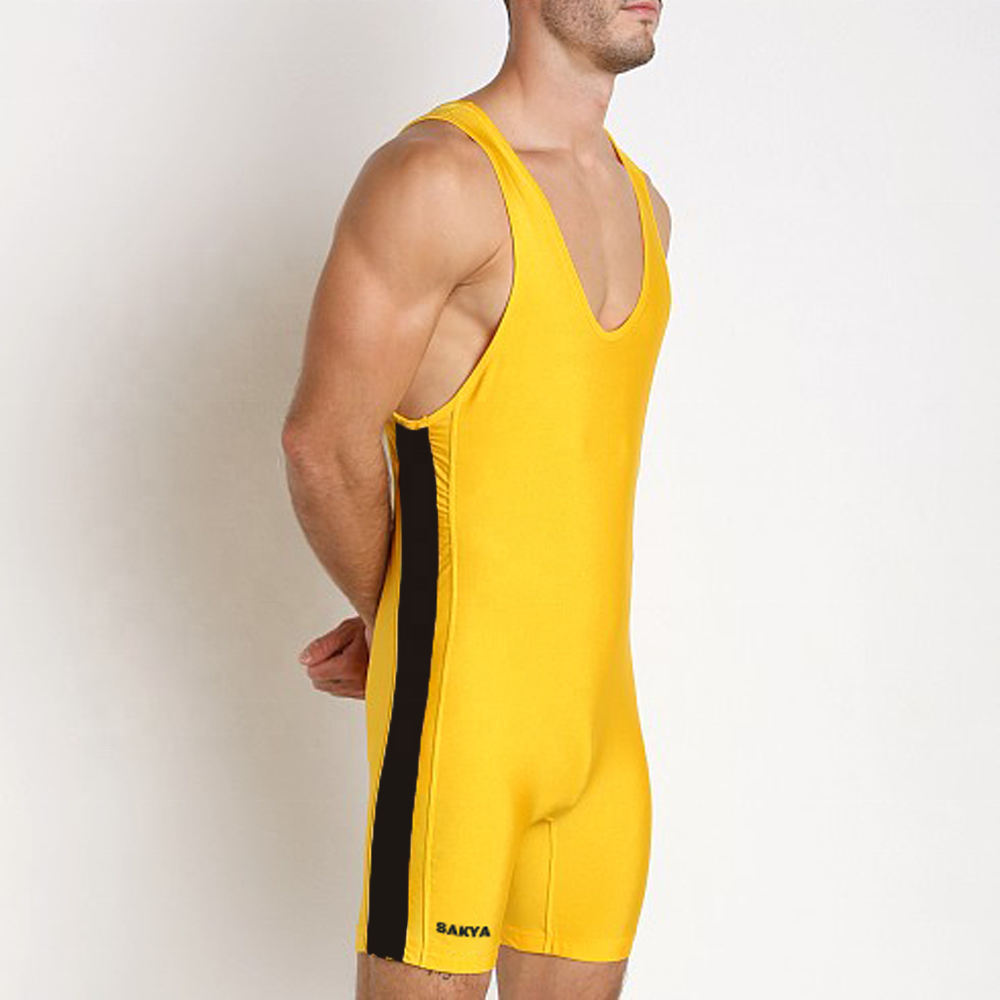 Custom logo Spandex Wrestling Singlet Unitards All Over Sublimation Print Custom Team