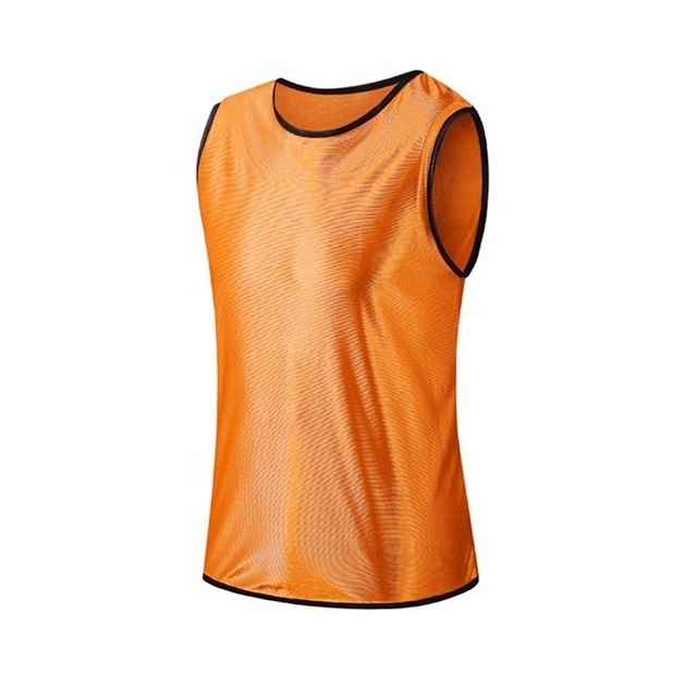 Custom Men Sleeveless Soccer Training Team Vest Football Jerseys Sports Shirts Adults Sublimated Youth Soccer Jersey