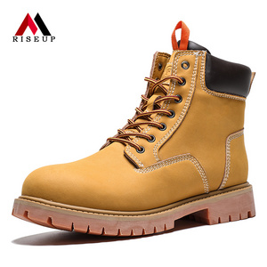 High Quality Genuine Leather Thick-Soled 38-45 High Top Shoes Other Work Martin Boots