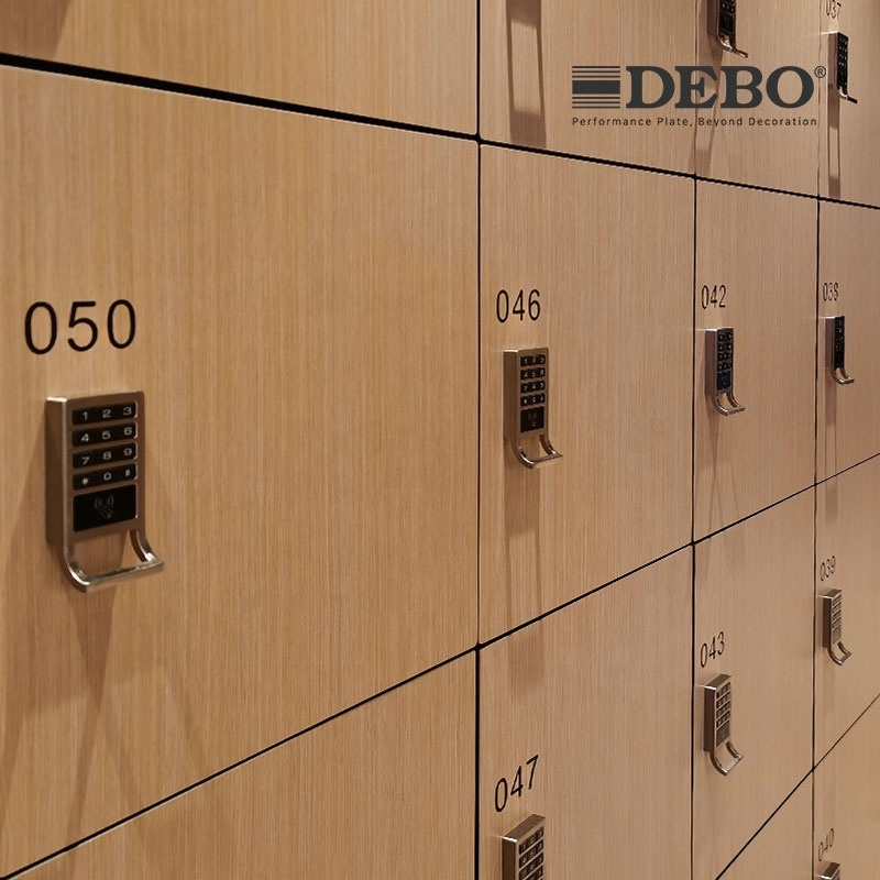 DEBO durable phenolic locker compact fiberboard smart locker for school gym spa office changing room locker room for wholesale