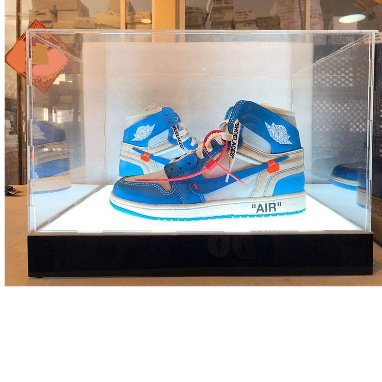 Basketball Shoes Clear Acrylic Panels Display Cases For Sports Memorabilia Products Storage Showcase