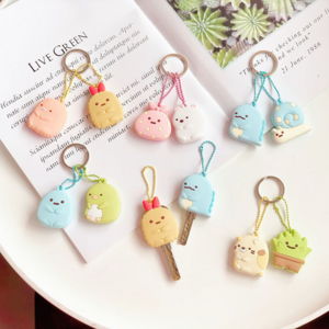 Lovely Cartoon Silicone Protective Key Case Cover For Key Control Dust Cover Holder Animation Figures key Pendant Key Holder