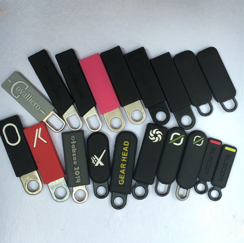 Rishun zipper sliders type custom logo zipper puller