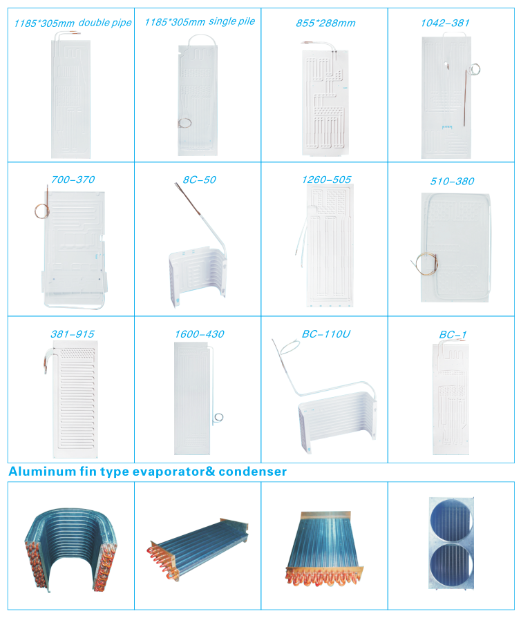 Different kinds of refrigeration and split air conditioner spare parts