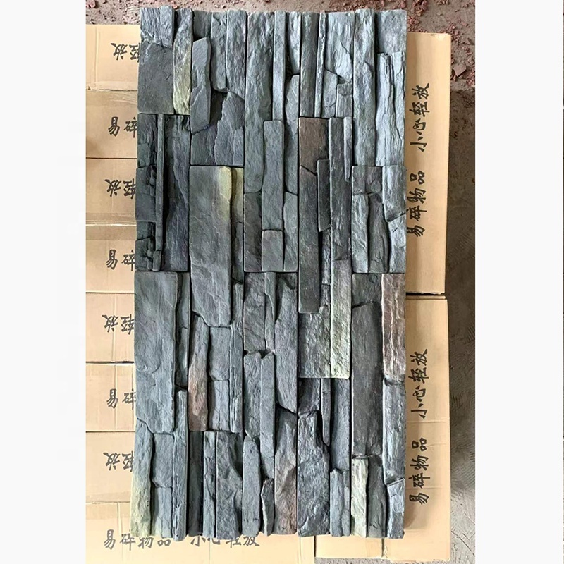 Natural Artistic Stone Split Face Ledge Panels Stacked  Culture Stone Veneer Tile For Wall