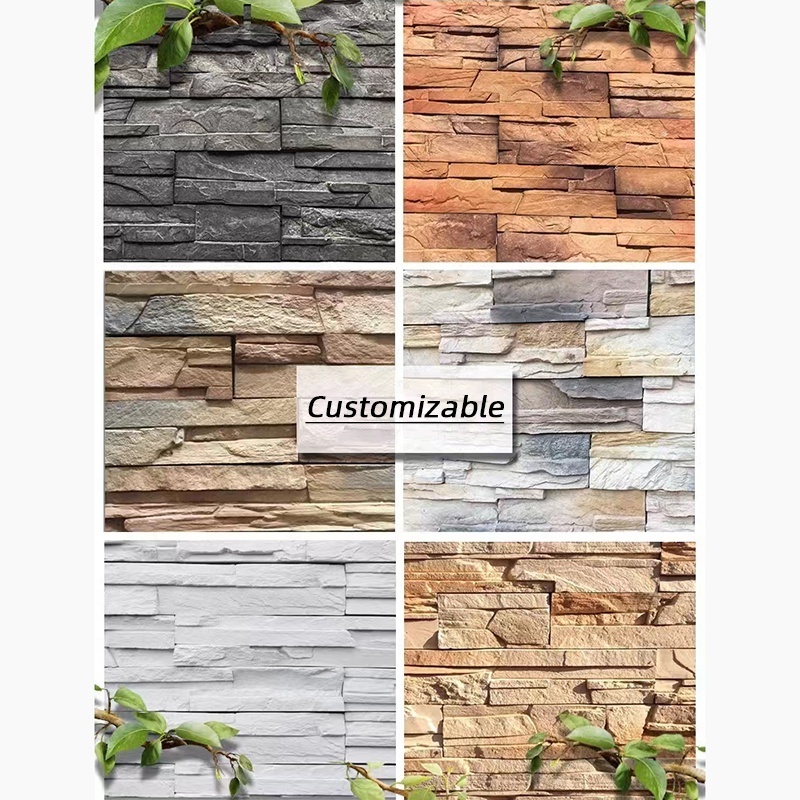 Natural Artistic Stone Split Face Ledge Panels Stacked  Culture Stone Veneer Tile For Wall