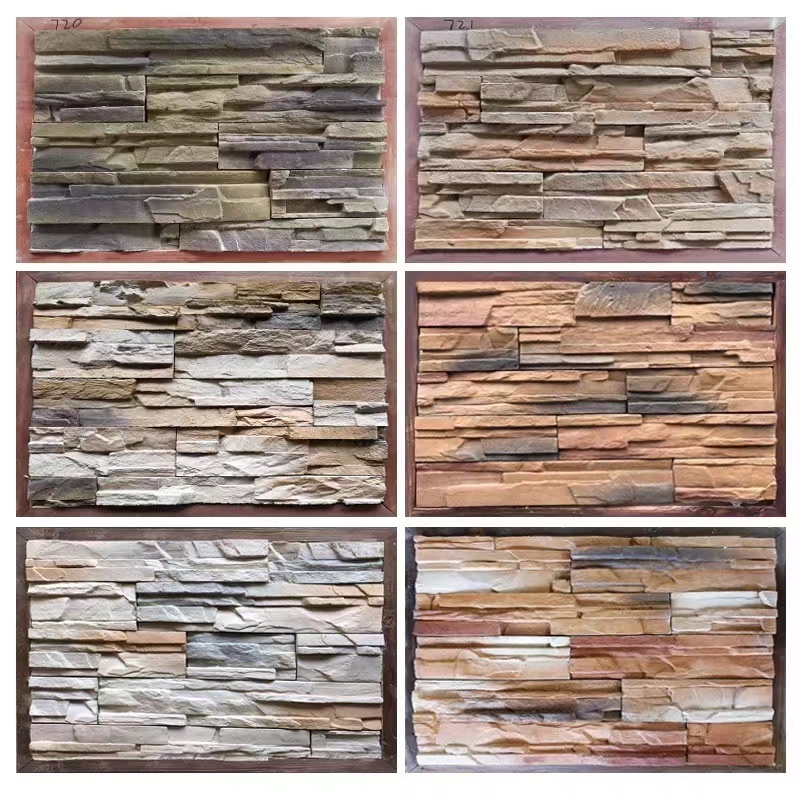 Natural Artistic Stone Split Face Ledge Panels Stacked  Culture Stone Veneer Tile For Wall