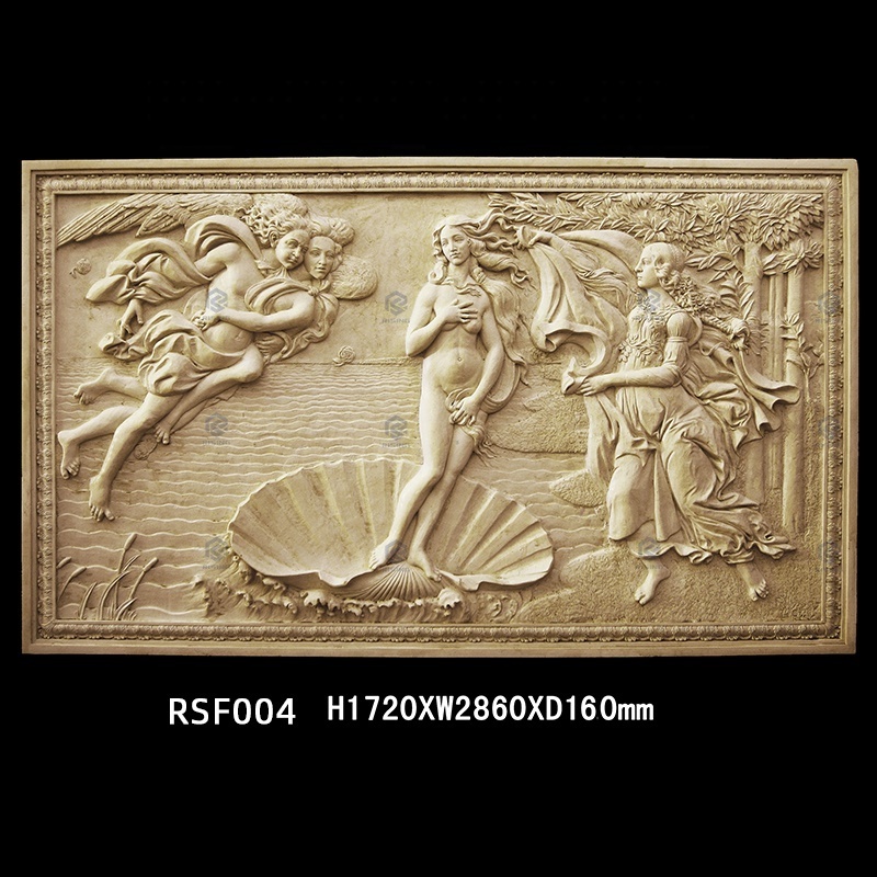 Custom Hand Carved Natural Sandstone Figure Relief Sculpture 3D Art Wall Mural Marble Stone Relief