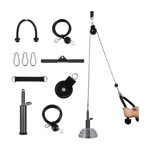 DW SPORTS Fitness Gym Accessories Lat Pull Down Lift Up Pulley Cable System