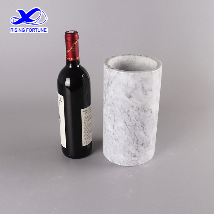 Natura Marble Wine ice Bottle Cooler granite wine chiller stone bucket for Champagne