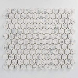 Marble Mosaic White Floor and Wall Bathroom Natural Marble Stone Marble Mosaic Tile for Home Art Floor Tile