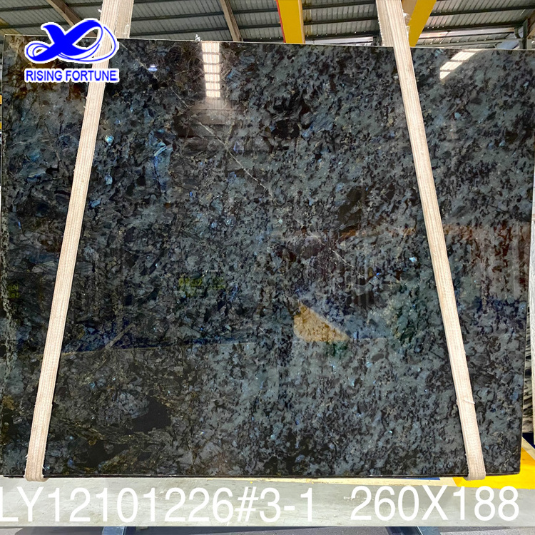 Interior Decoration Lemurian Labradorite Blue Granite Slab Labradorite Granite Countertop Lemurian Blue slab