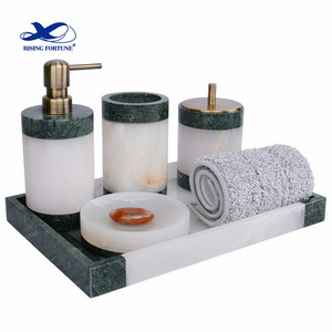 Home Marble Bathroom Accessories Set Marble Effect Accessory Bathroom Set