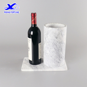 Natura Marble Wine ice Bottle Cooler granite wine chiller stone bucket for Champagne