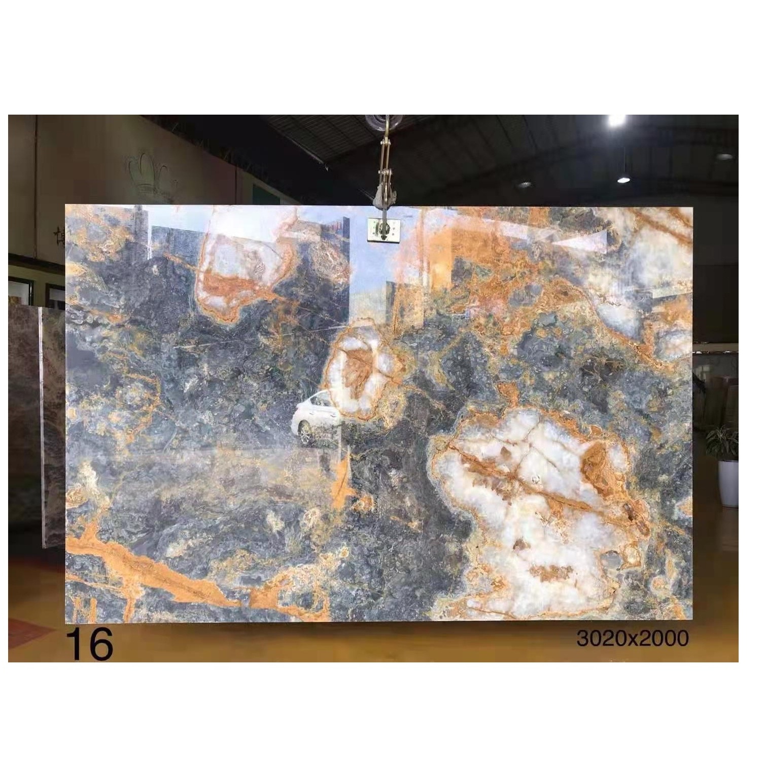 Wholesale Luxury Onyx Slab Stone Countertop for Kitchen Table Top Onyx Tiles Vanity Top Granite Home Decoration Sale Edge Flat