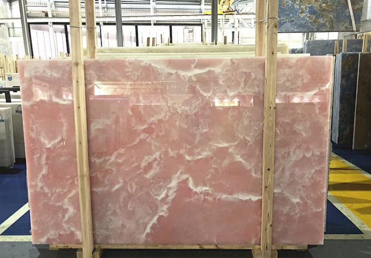 Wholesale Luxury Onyx Slab Stone Countertop for Kitchen Table Top Onyx Tiles Vanity Top Granite Home Decoration Sale Edge Flat