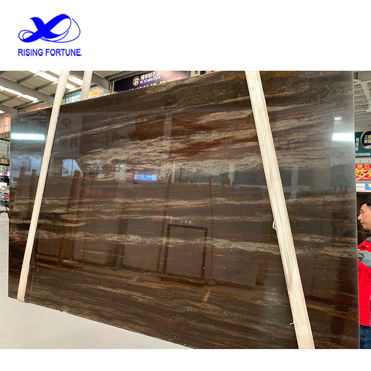 Natural marble brown marble wall tiles stone countertop brown marble kitchen cabinets