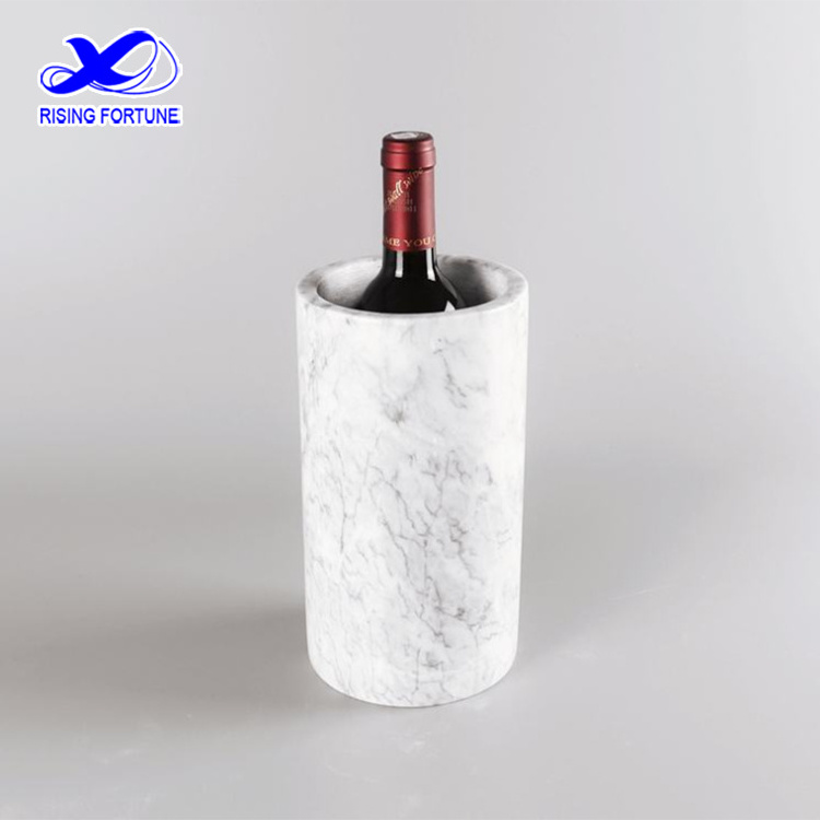 Natura Marble Wine ice Bottle Cooler granite wine chiller stone bucket for Champagne