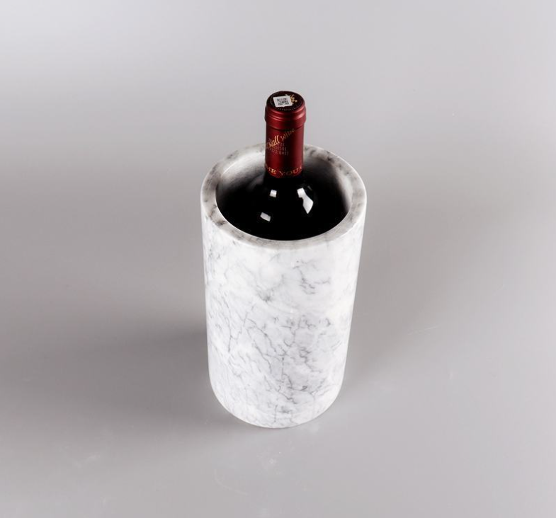 Natura Marble Wine ice Bottle Cooler granite wine chiller stone bucket for Champagne