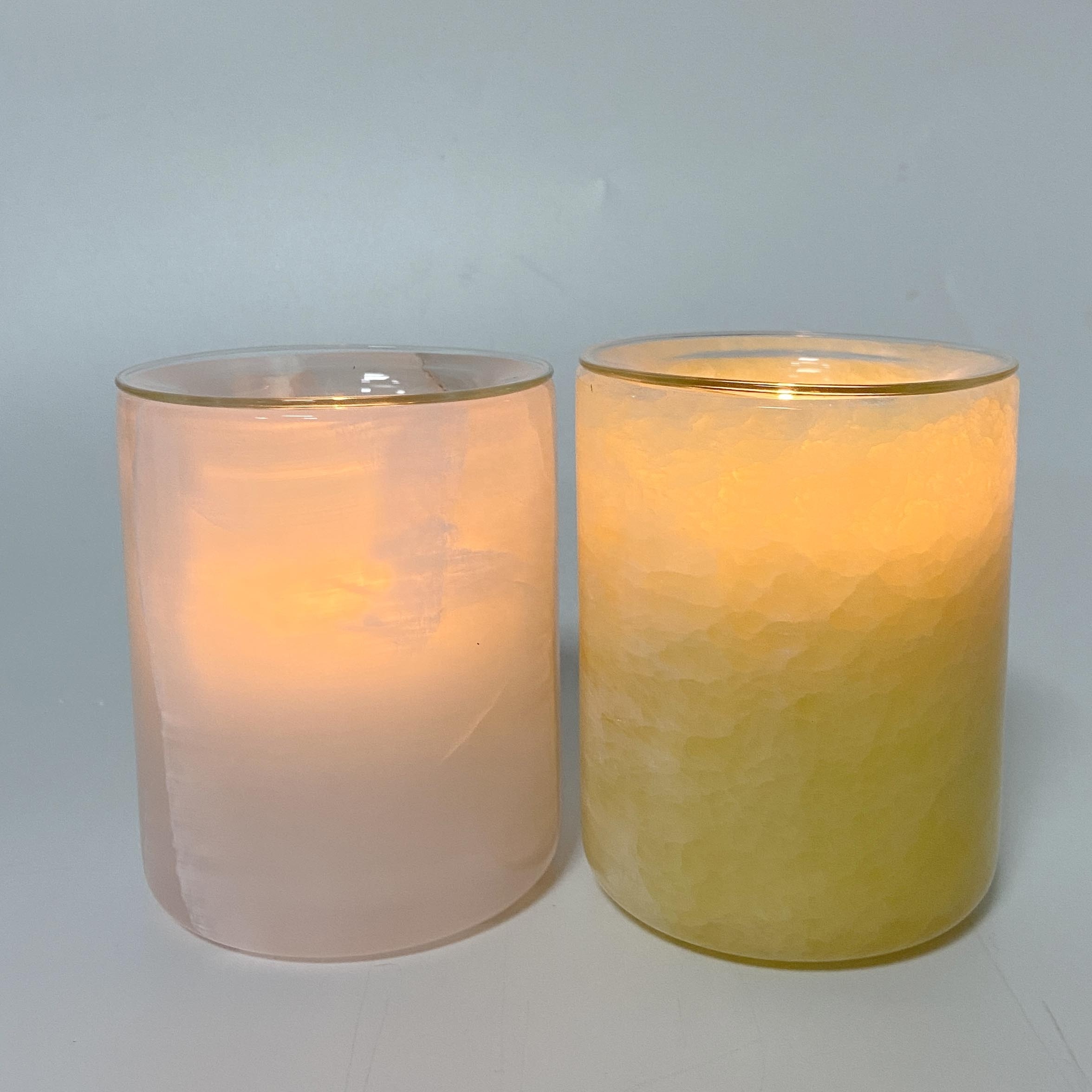 Factory Direct Home Decorative Marble Candle Holders Glass Refill Inserts for Candles Refill Insert Metal Candle Insert Refill