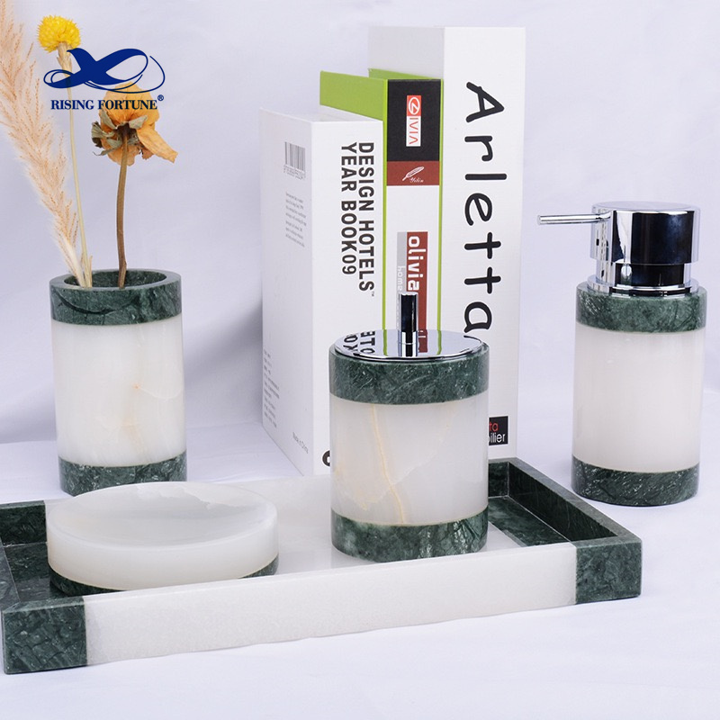 Home Marble Bathroom Accessories Set Marble Effect Accessory Bathroom Set