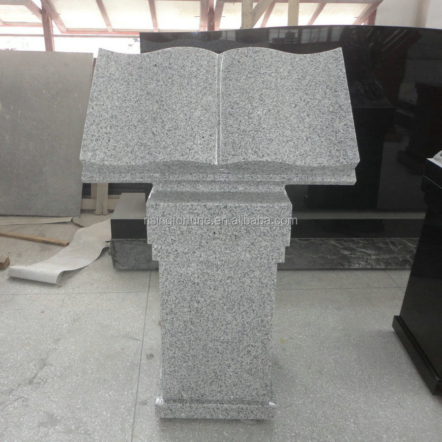 Granite open bible book cremation pedestal memorials and monuments