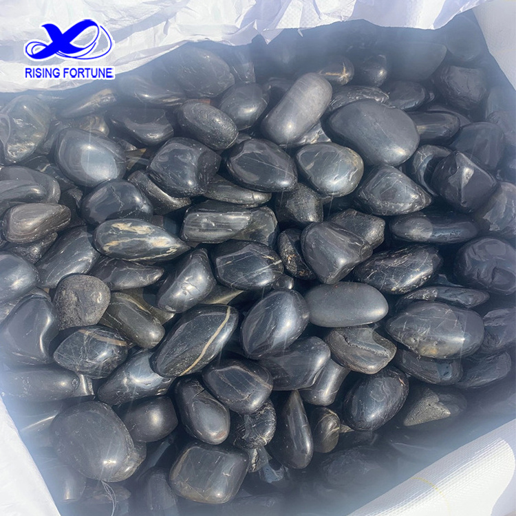 Wholesale 100% Natural Snow White Quality Pebble Stone 30X50MM Gardening and Landscaping Marble Stone Pebble China Supplier